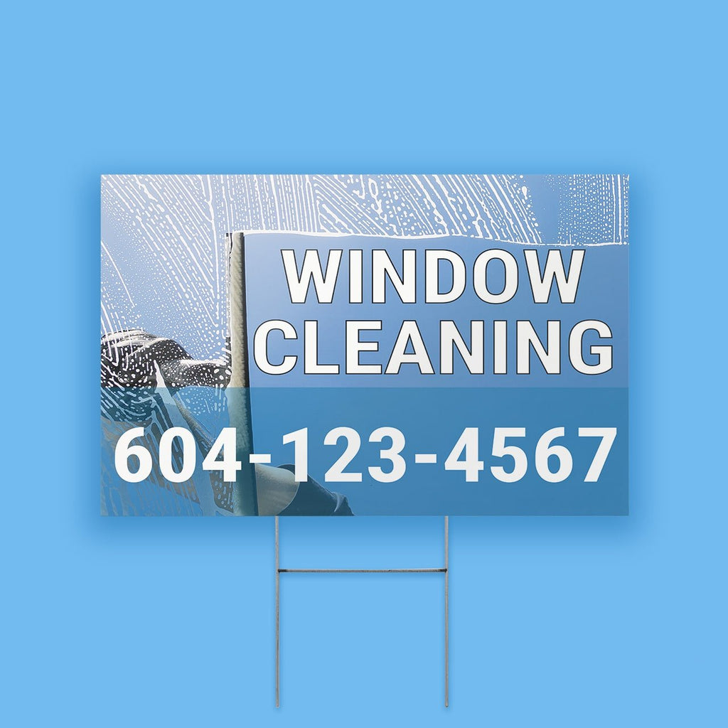 Window Cleaning Service Lawn Sign – BC Retail Supplies